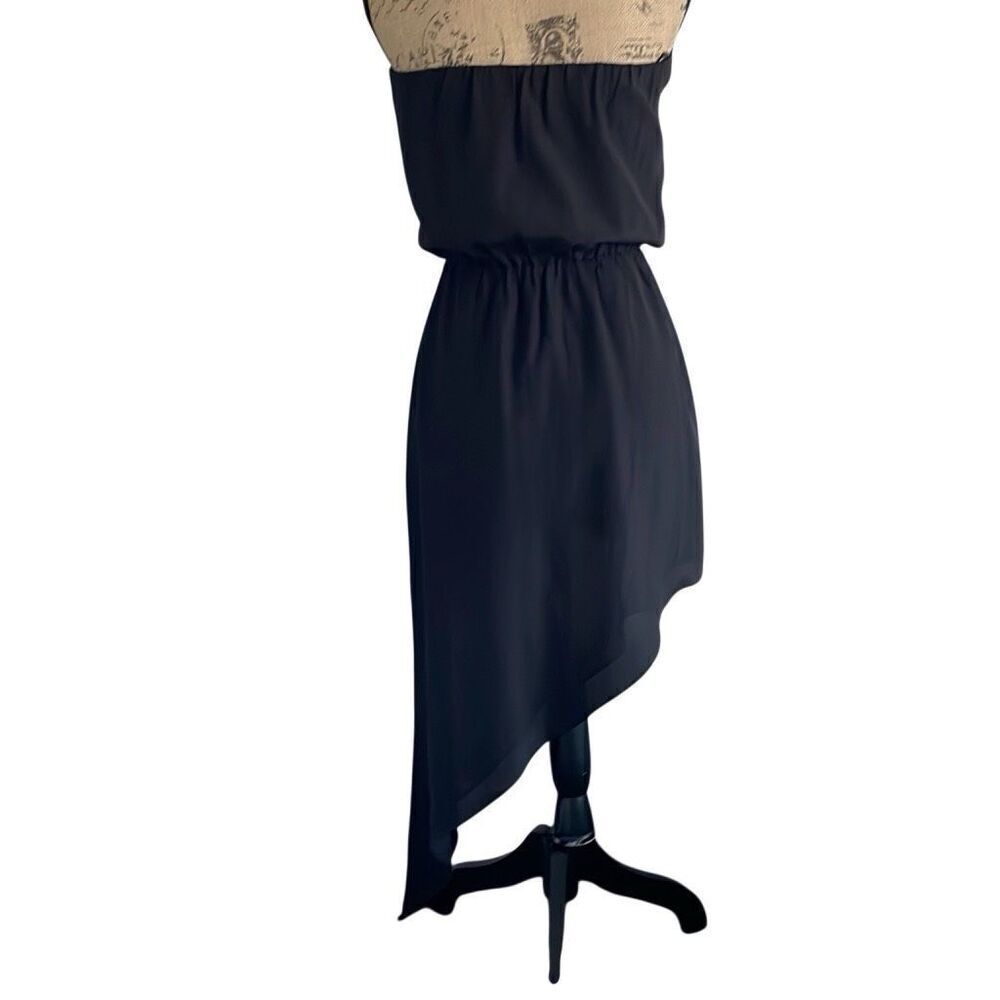 BCBGGeneration Strapless Asymmetrical High-Low Black Dress - XS - Picture 3 of 9
